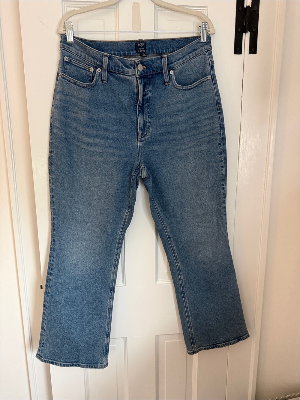 J. Crew Factory Light Blue Cropped Straight Jeans